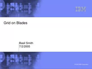 Grid on Blades