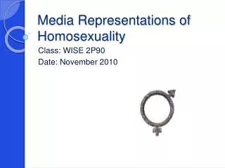 Media Representations of Homosexuality