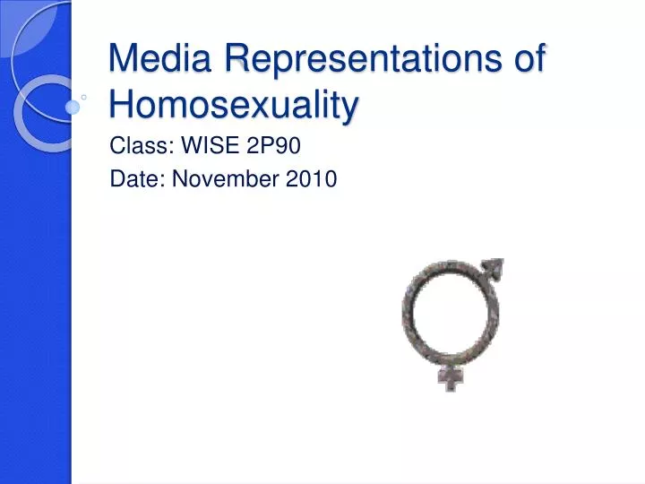 media representations of homosexuality