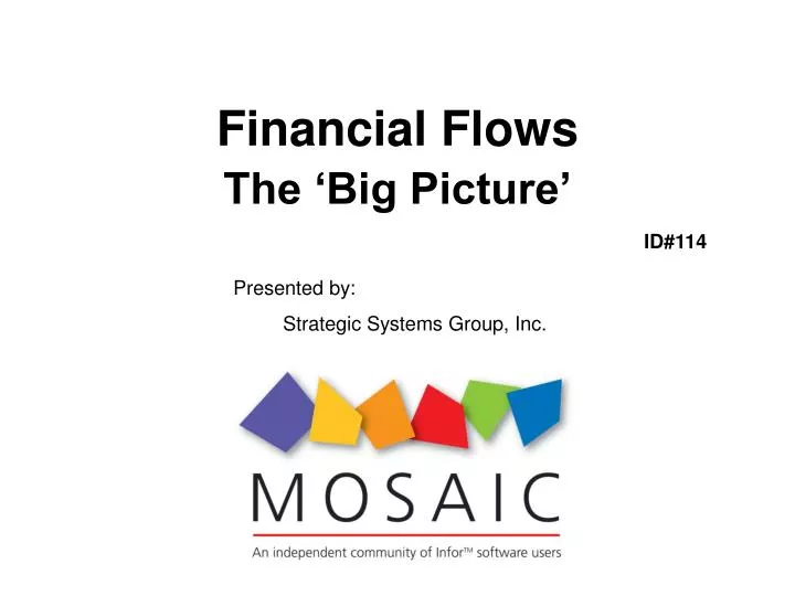 financial flows the big picture