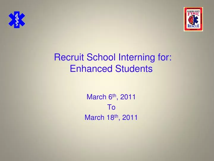 recruit school interning for enhanced students