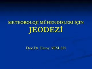 meteoroloj m hend sler n jeodez