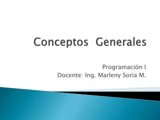 conceptos generales
