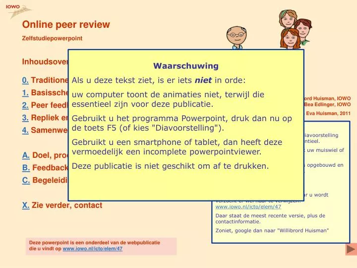 online peer review zelfstudiepowerpoint