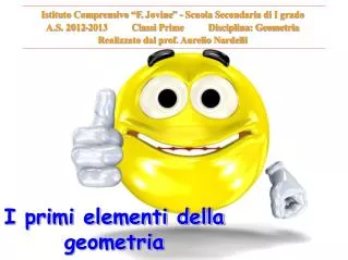 i primi elementi della geometria