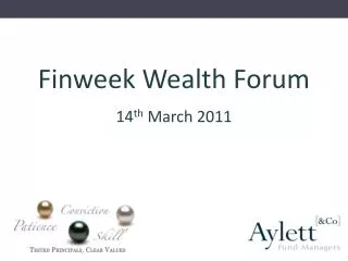 Finweek Wealth Forum