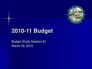 2010-11 Budget
