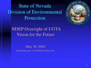 State of Nevada Division of Environmental Protection
