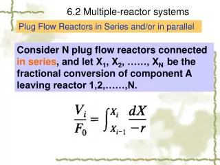 6.2 Multiple-reactor systems