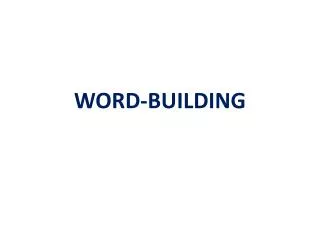 word building in english presentation