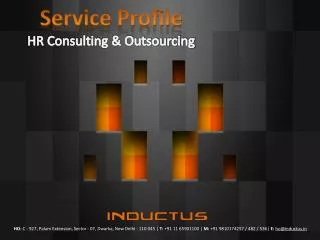 Service Profile HR Consulting &amp; Outsourcing