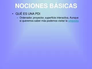 nociones b sicas
