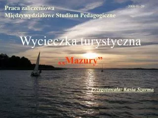 wycieczka turystyczna mazury