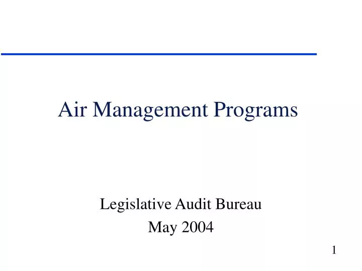 air management programs