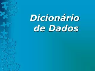 dicion rio de dados