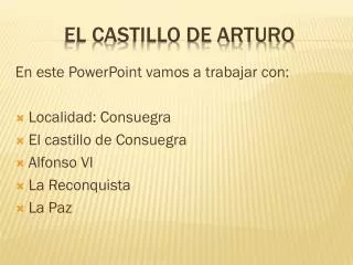 el castillo de arturo