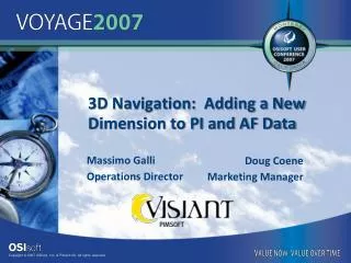3D Navigation: Adding a New Dimension to PI and AF Data