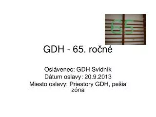 gdh 65 ro n