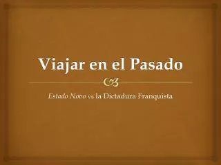 viajar en el pasado