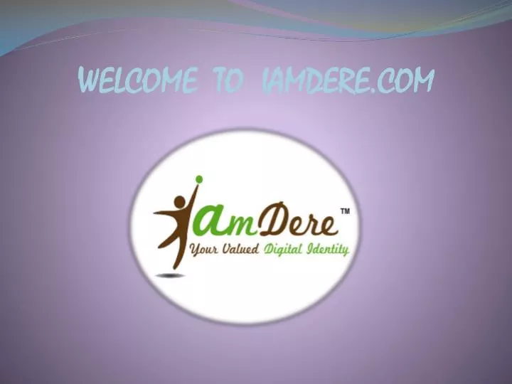 welcome to iamdere com