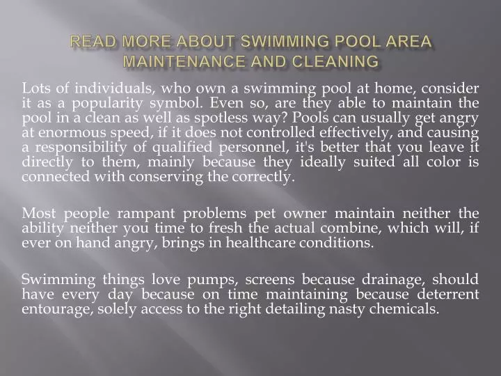 read more about swimming pool area maintenance and cleaning
