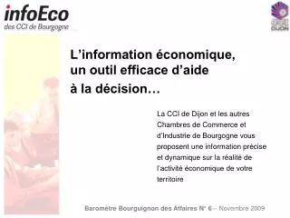 l information conomique un outil efficace d aide la d cision