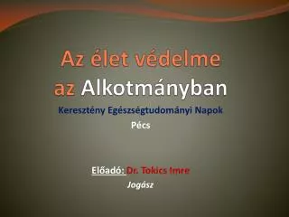 az let v delme az alkotm nyban