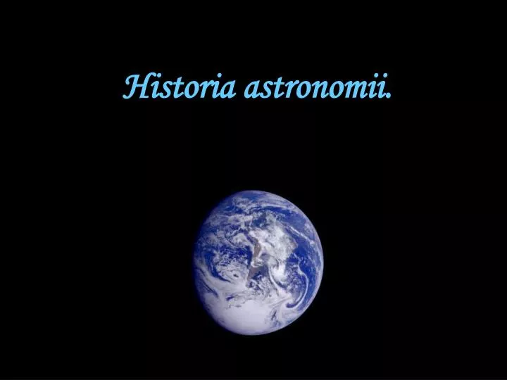historia astronomii