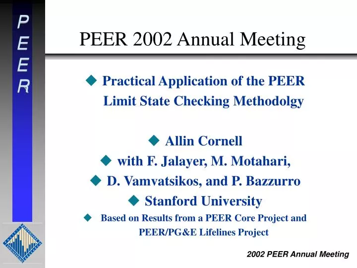 peer 2002 annual meeting
