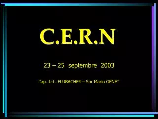 c e r n