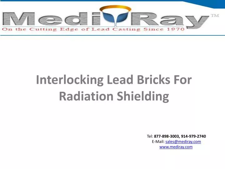 interlocking lead bricks for radiation shielding