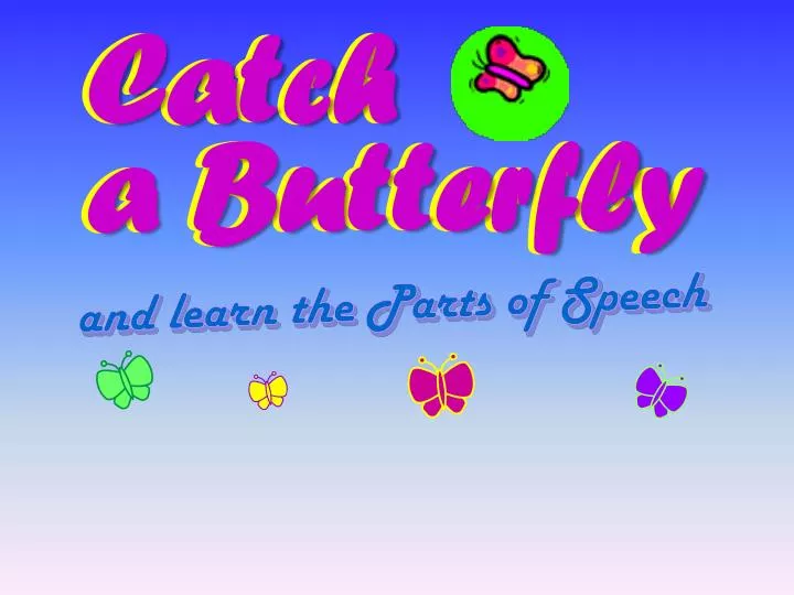 catch a butterfly
