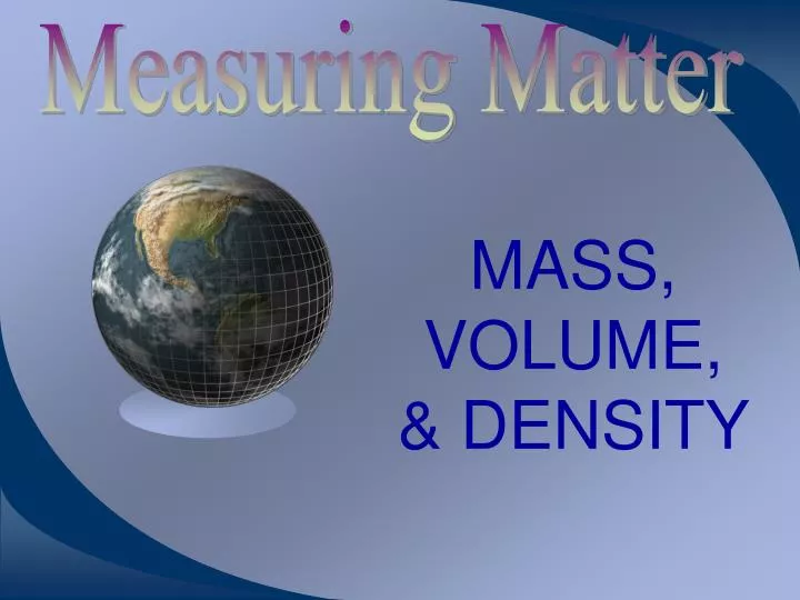 mass volume density
