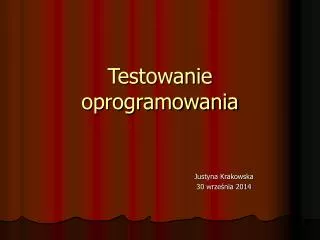 testowanie oprogramowania