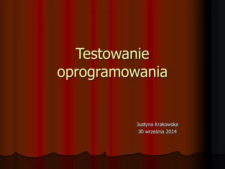 testowanie oprogramowania