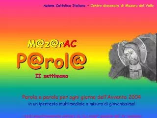 m@z@r ac p@rol@ ii settimana