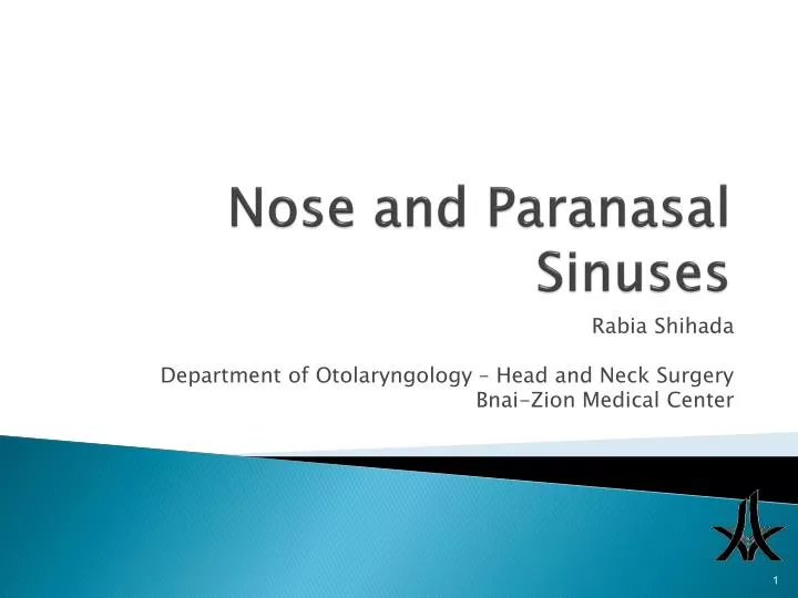 nose and paranasal sinuses