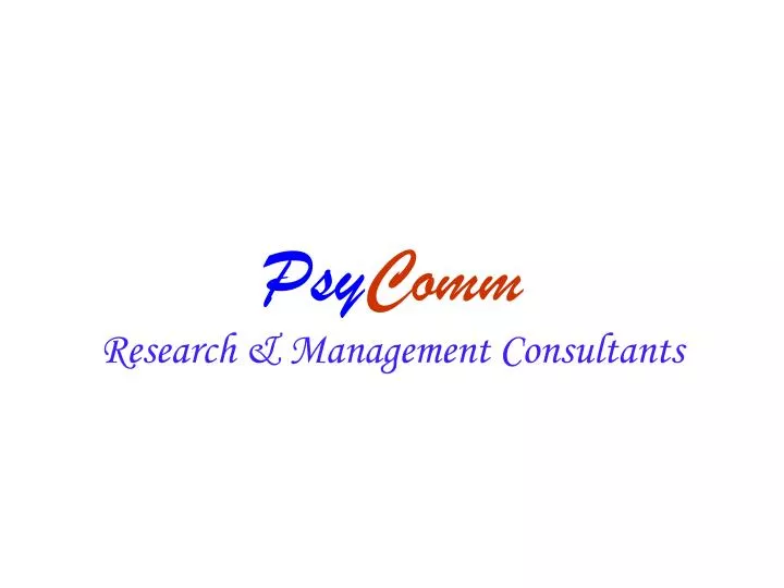 psy comm research management consultants