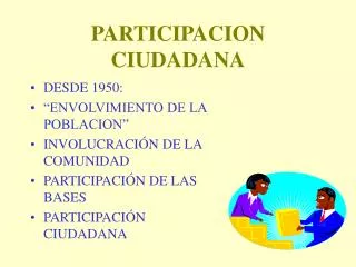 participacion ciudadana