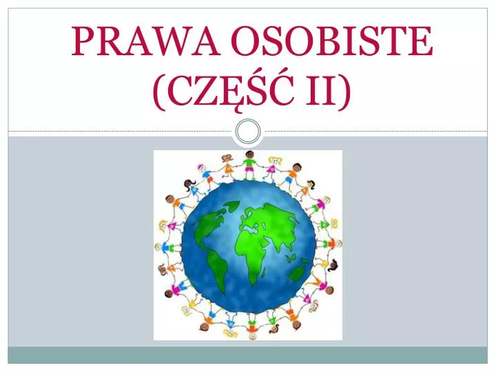 prawa osobiste cz ii