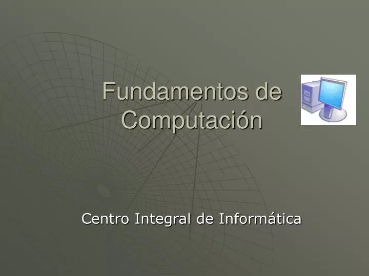 fundamentos de computaci n