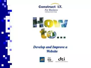 Develop and Improve a Website