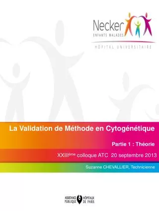 la validation de m thode en cytog n tique partie 1 th orie