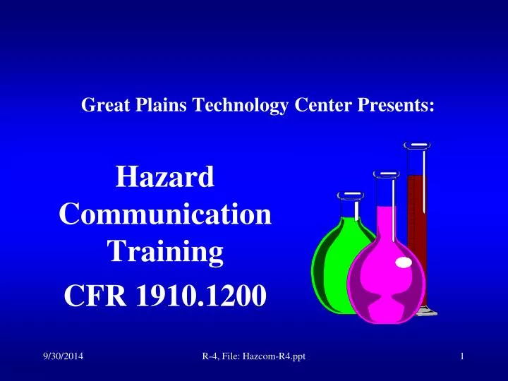 hazard communication training cfr 1910 1200
