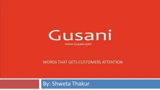 Words That Attract Online Customer