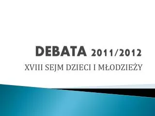 debata 2011 2012