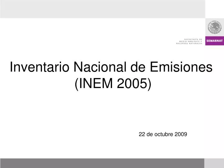 inventario nacional de emisiones inem 2005