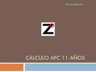 c lculo afc 11 a os