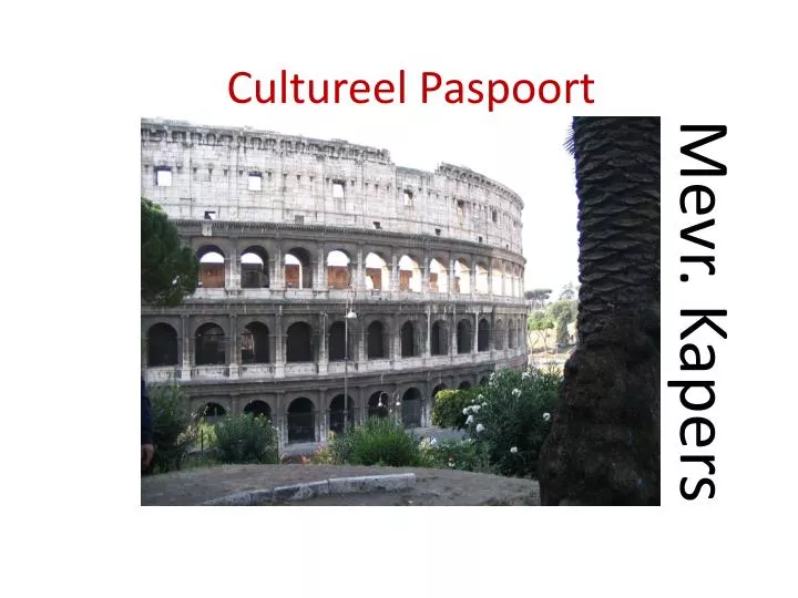 cultureel paspoort
