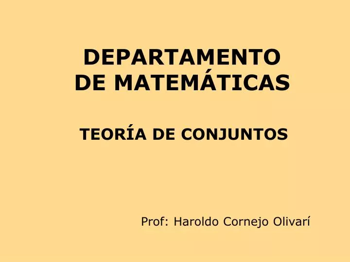 departamento de matem ticas